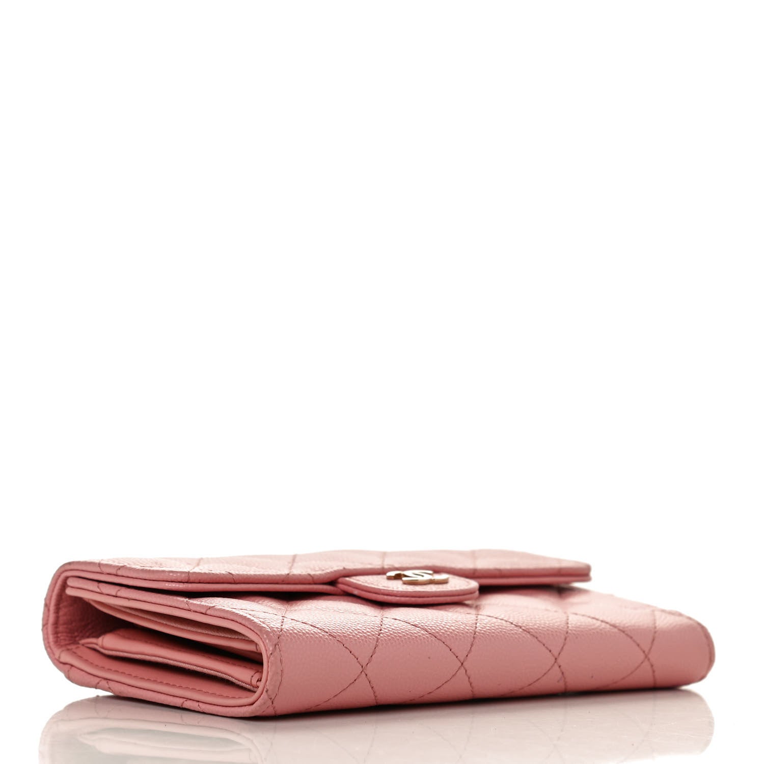 Chanel Caviar Quilted Medium Flap Wallet Pink 8 of 23