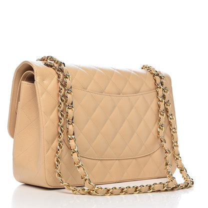 Chanel Caviar Quilted Jumbo Double Flap Beige Clair 3 of 10