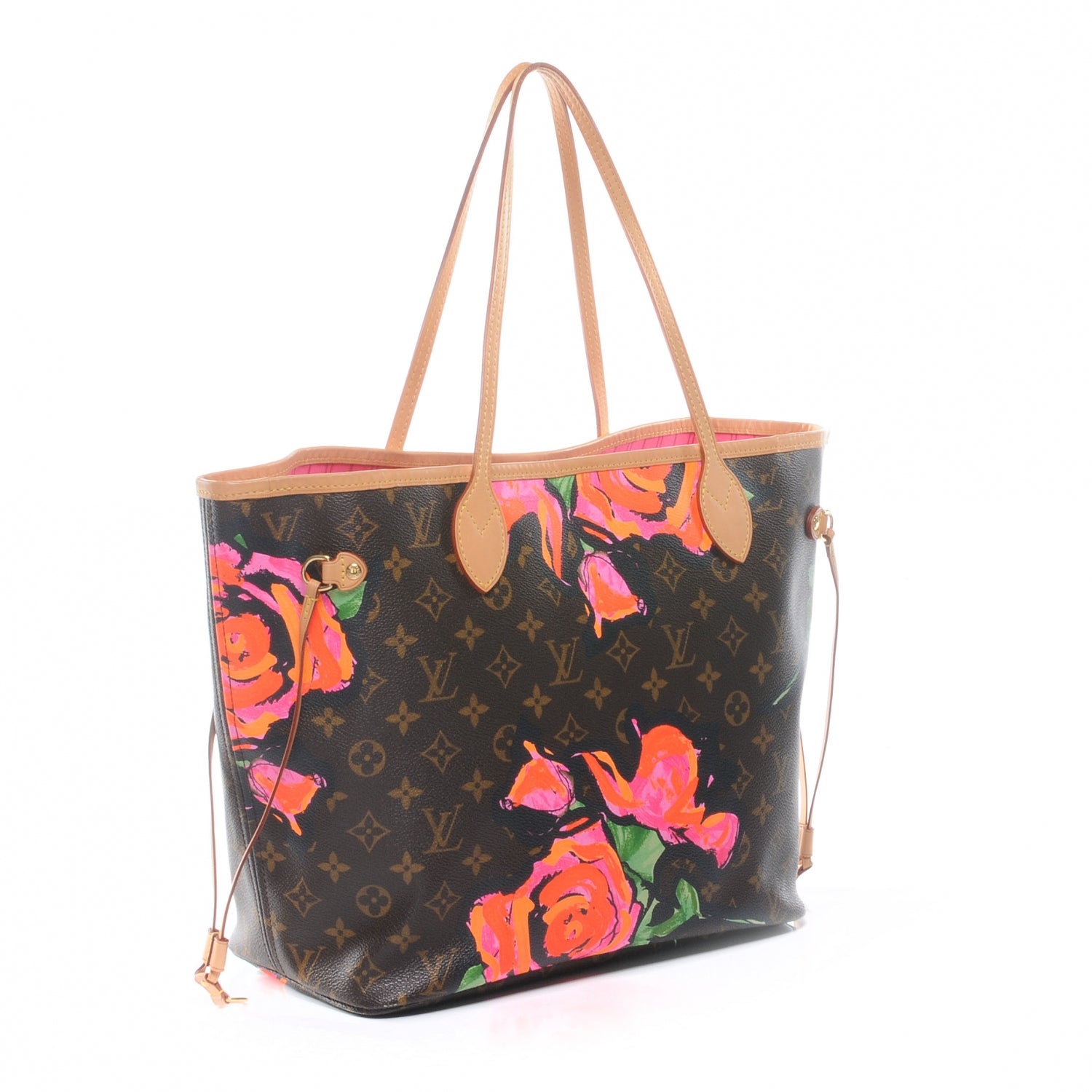 Louis Vuitton Monogram Roses Neverfull MM 3 of 7