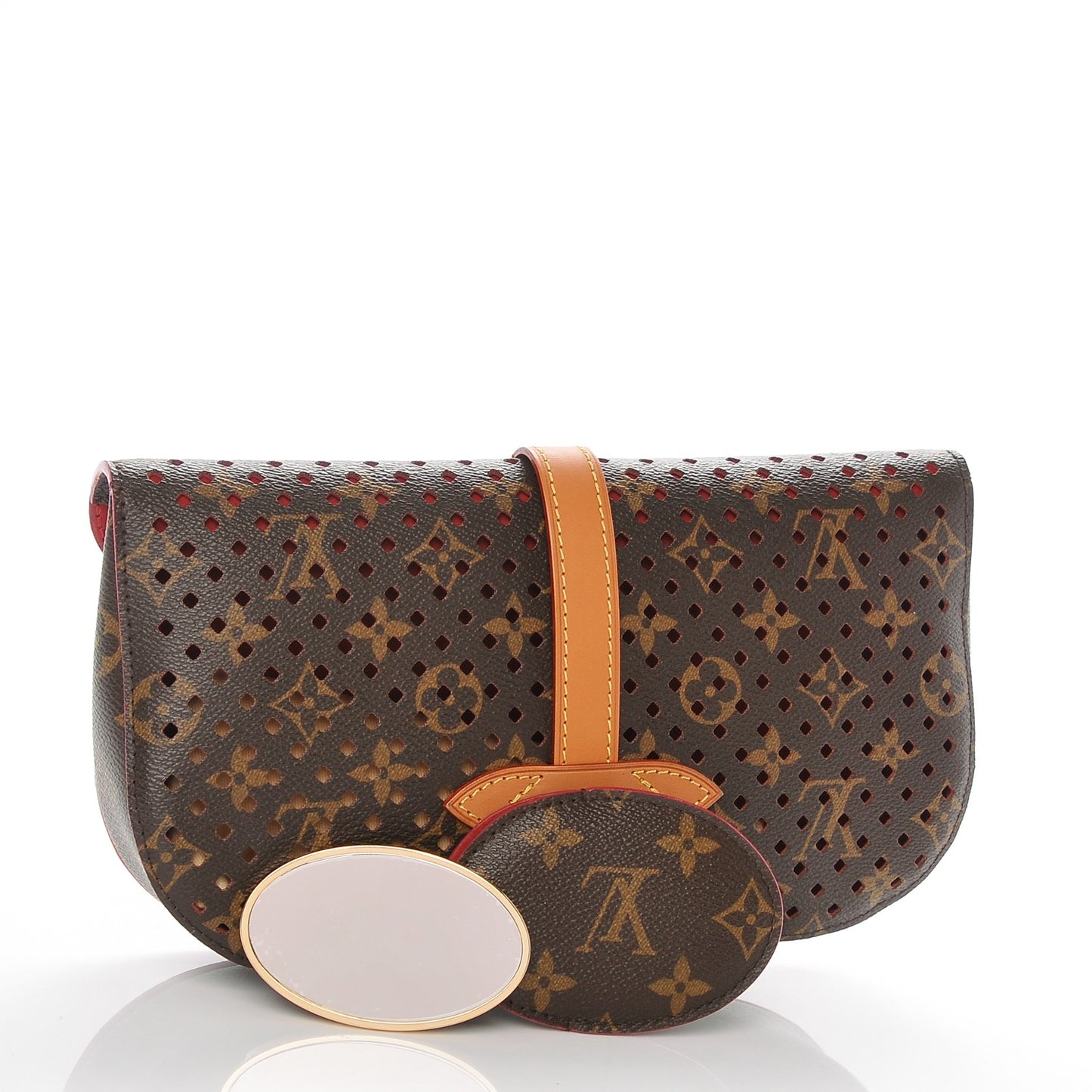 Monogram SC Flore Clutch Saumur Corail