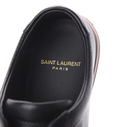 Saint Laurent Calfskin Perforated Womens Andy Low Top Sneakers 37 Black Pink 8 of 10