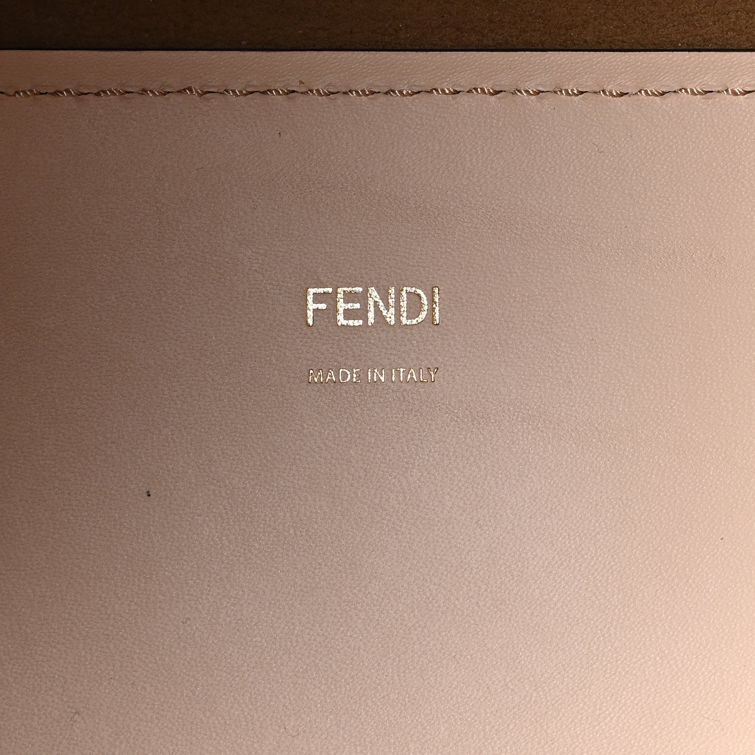 Fendi Vitello King Plexiglass Logo Embossed Medium Fendi Sunshine Shopper Tote Light Rose 6 of 9