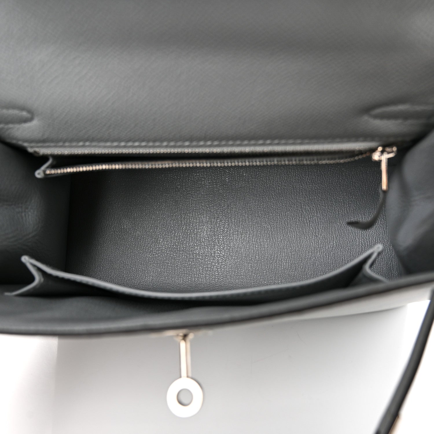 Hermes Epsom Kelly Sellier 25 Bleu Glacier 5 of 11
