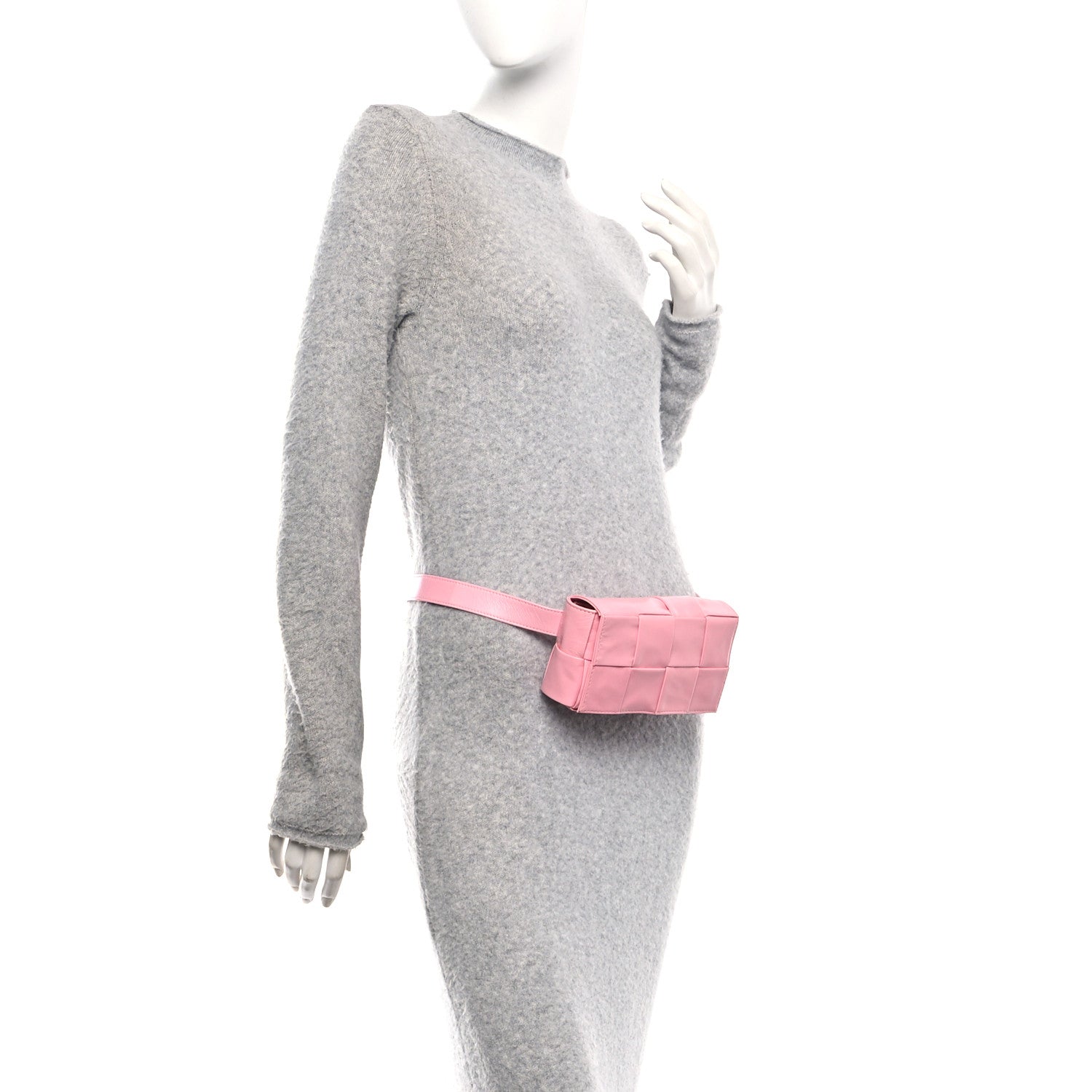 Bottega Veneta Paper Calfskin Intrecciato Cassette Belt Bag Ribbon 2 of 11