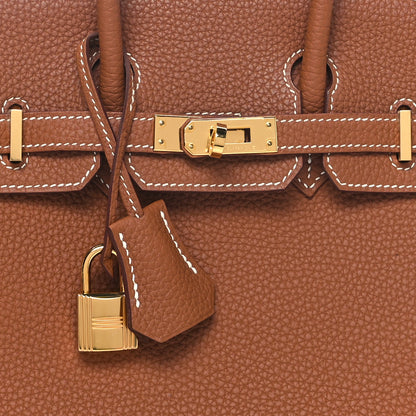 Hermes Togo Birkin 25 Gold 8 of 11
