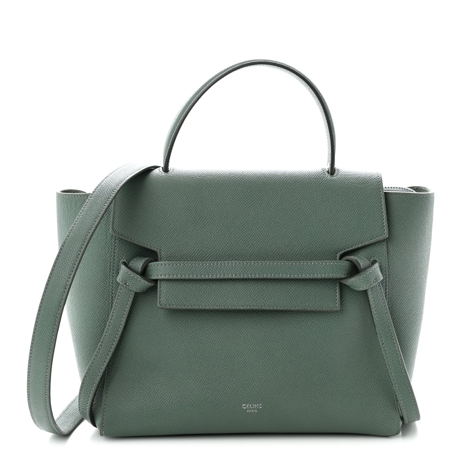 Celine Grained Calfskin Micro Belt Bag Celadon 1 of 12