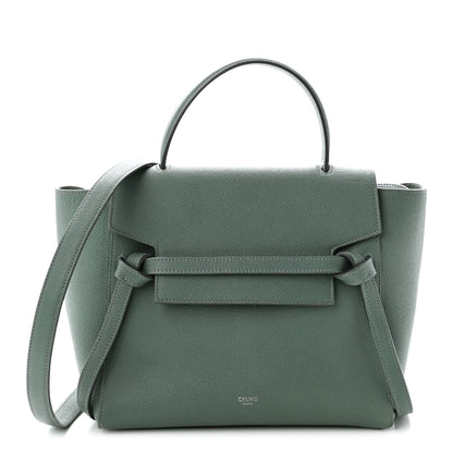 Celine Grained Calfskin Micro Belt Bag Celadon 1 of 12