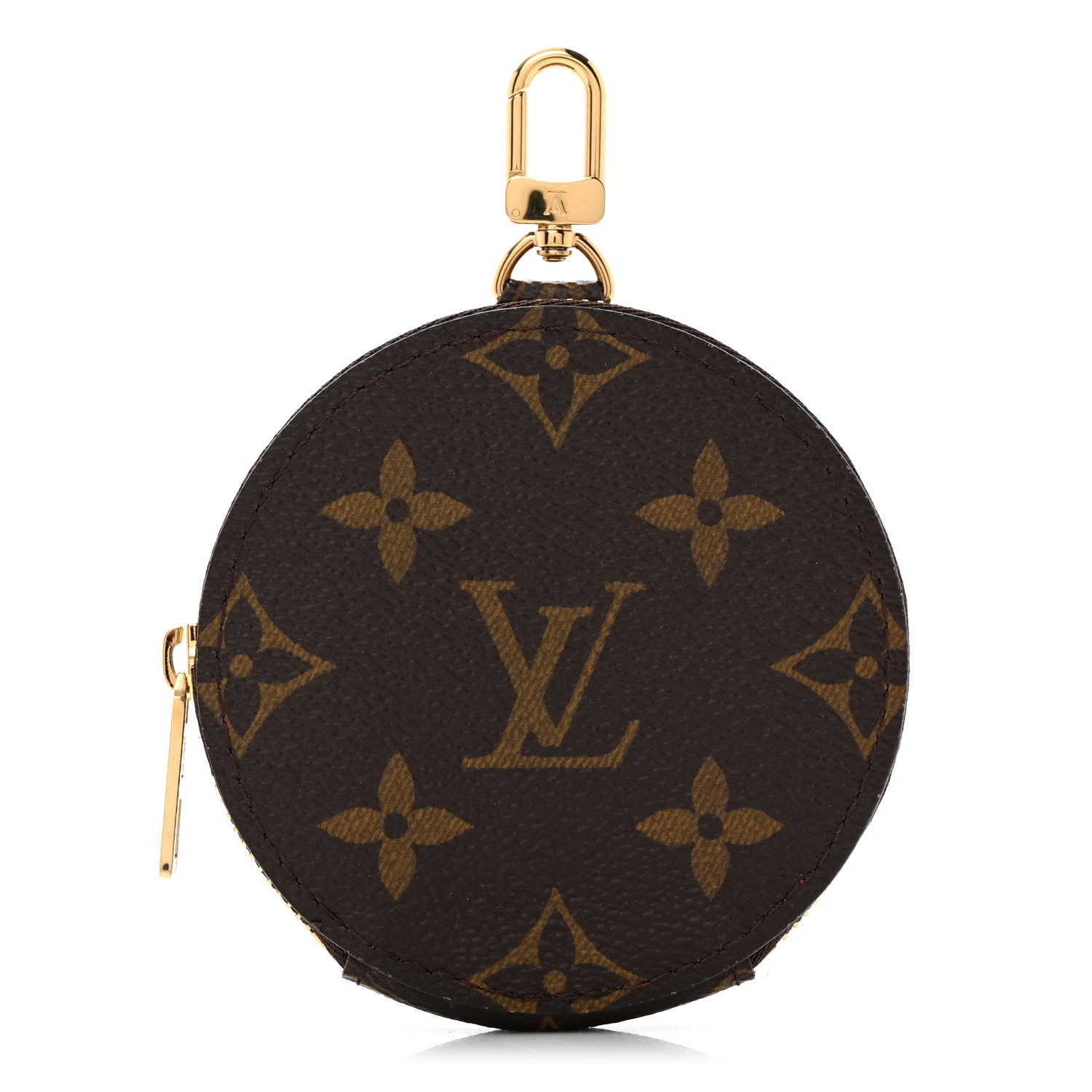 Louis Vuitton Monogram OnTheGo East West Round Coin Purse Red 1 of 6