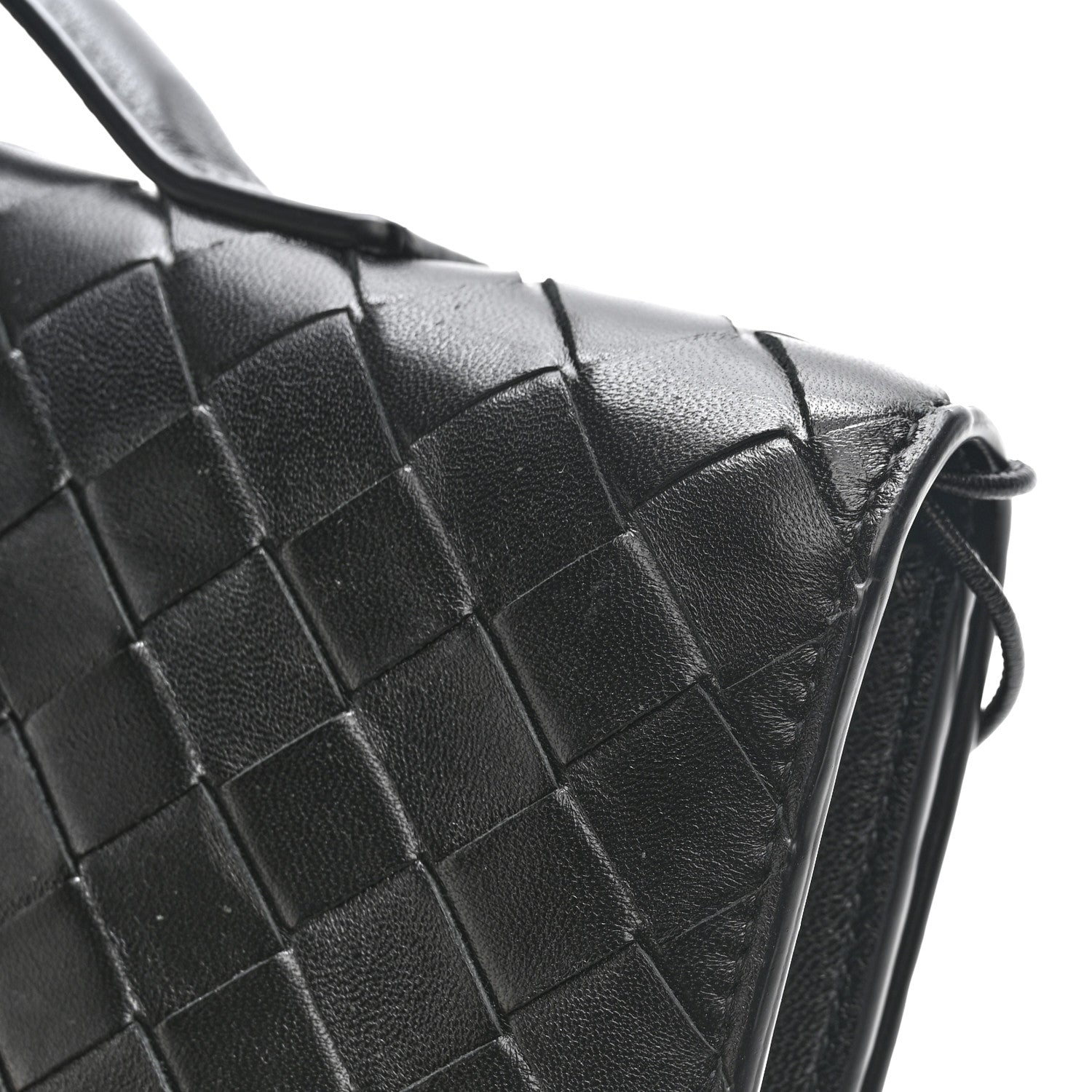 Bottega Veneta Nappa Intrecciato Long Andiamo Top Handle Clutch Black 12 of 13
