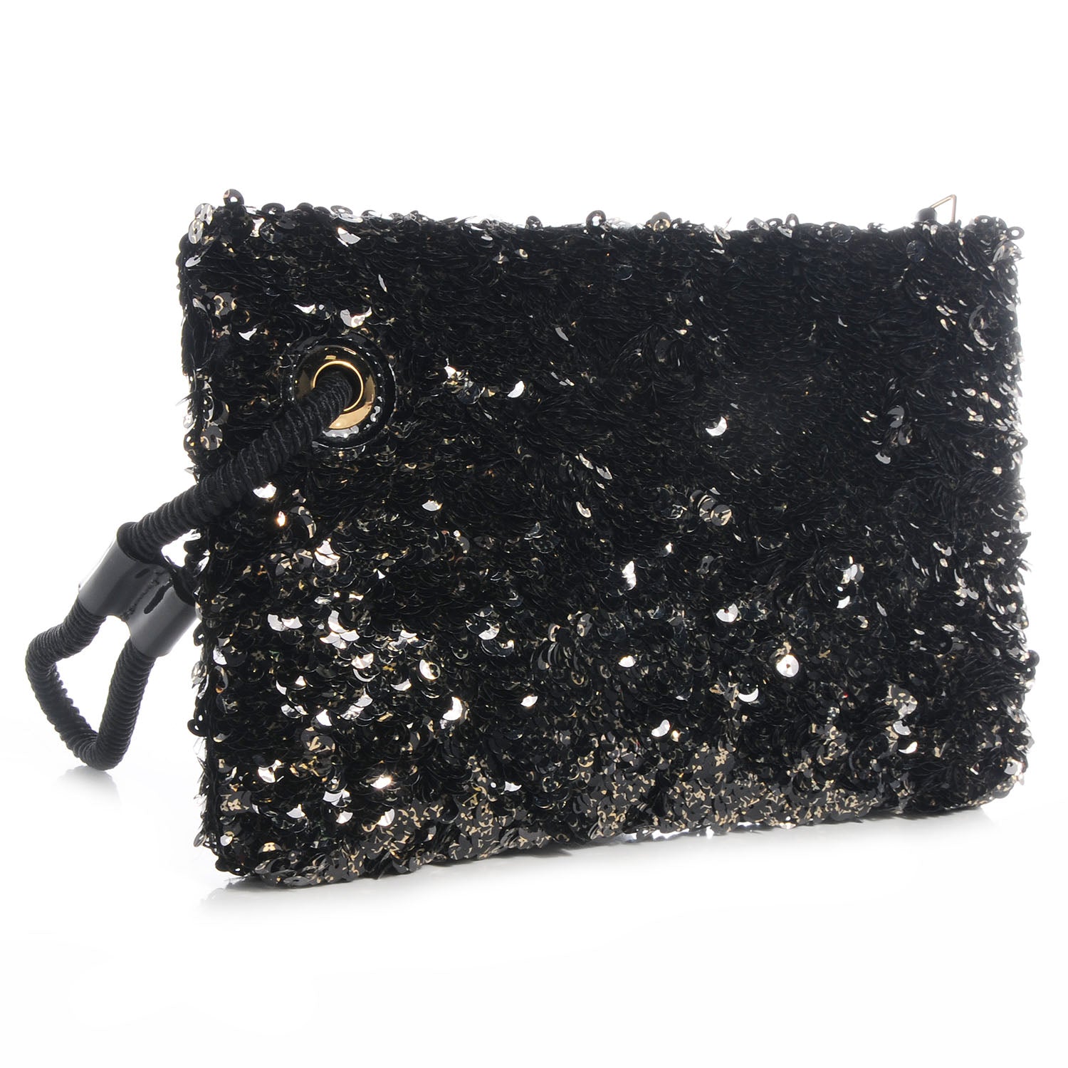 Louis Vuitton Sequin Pochette Rococo Black 3 of 7