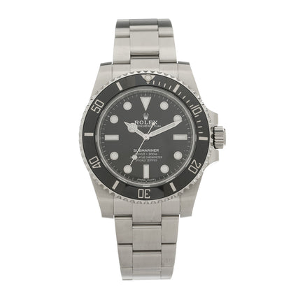 Rolex Stainless Steel 40mm Oyster Perpetual Submariner Watch Black 114060 1 of 4