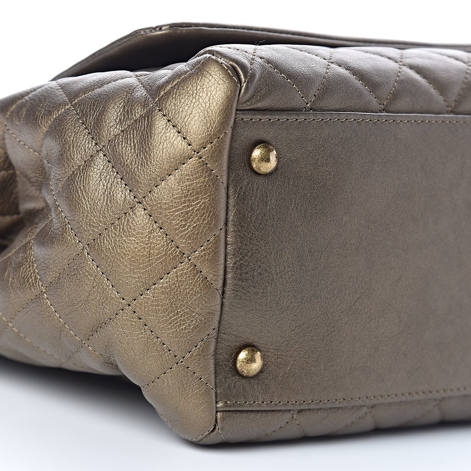 Chanel Metallic Calfskin Quilted Istanbul Accordion Flap Gold 9 of 11