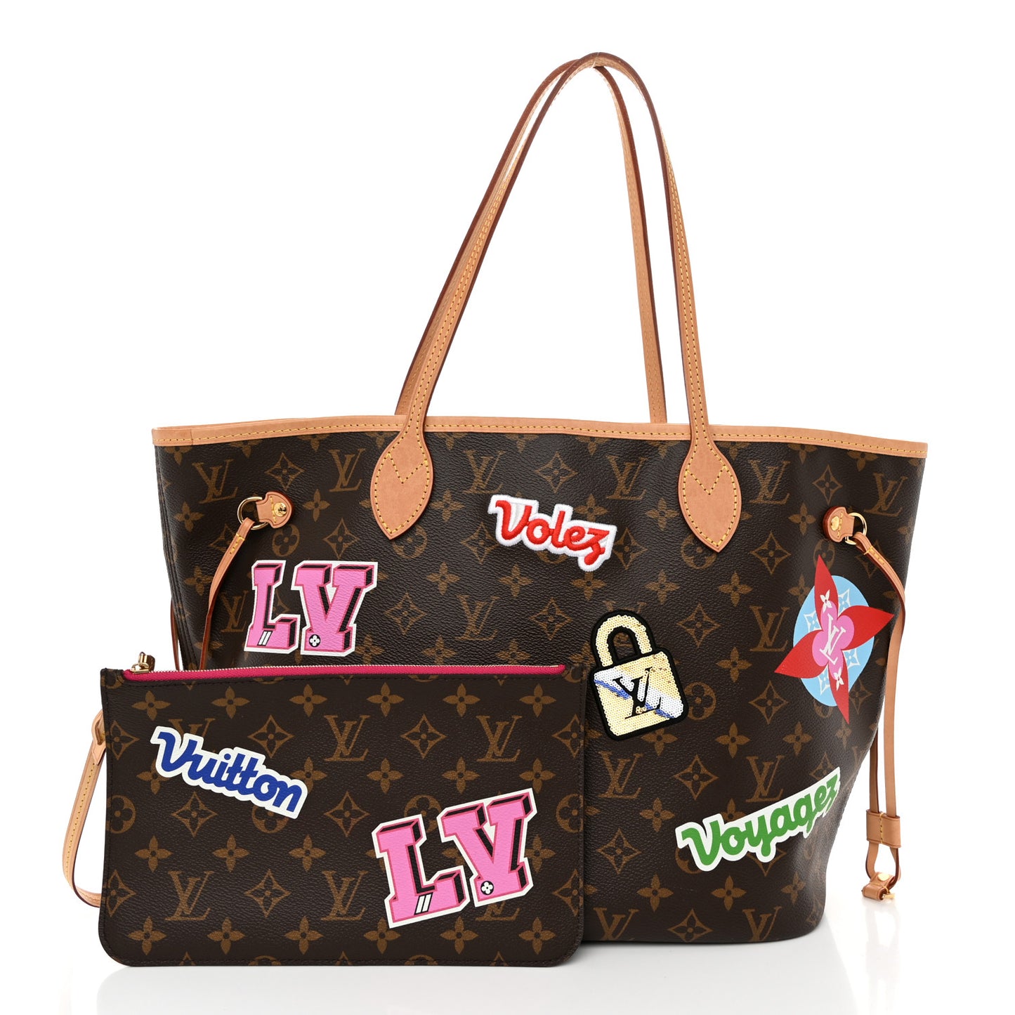 Monogram Travel Stickers Neverfull MM