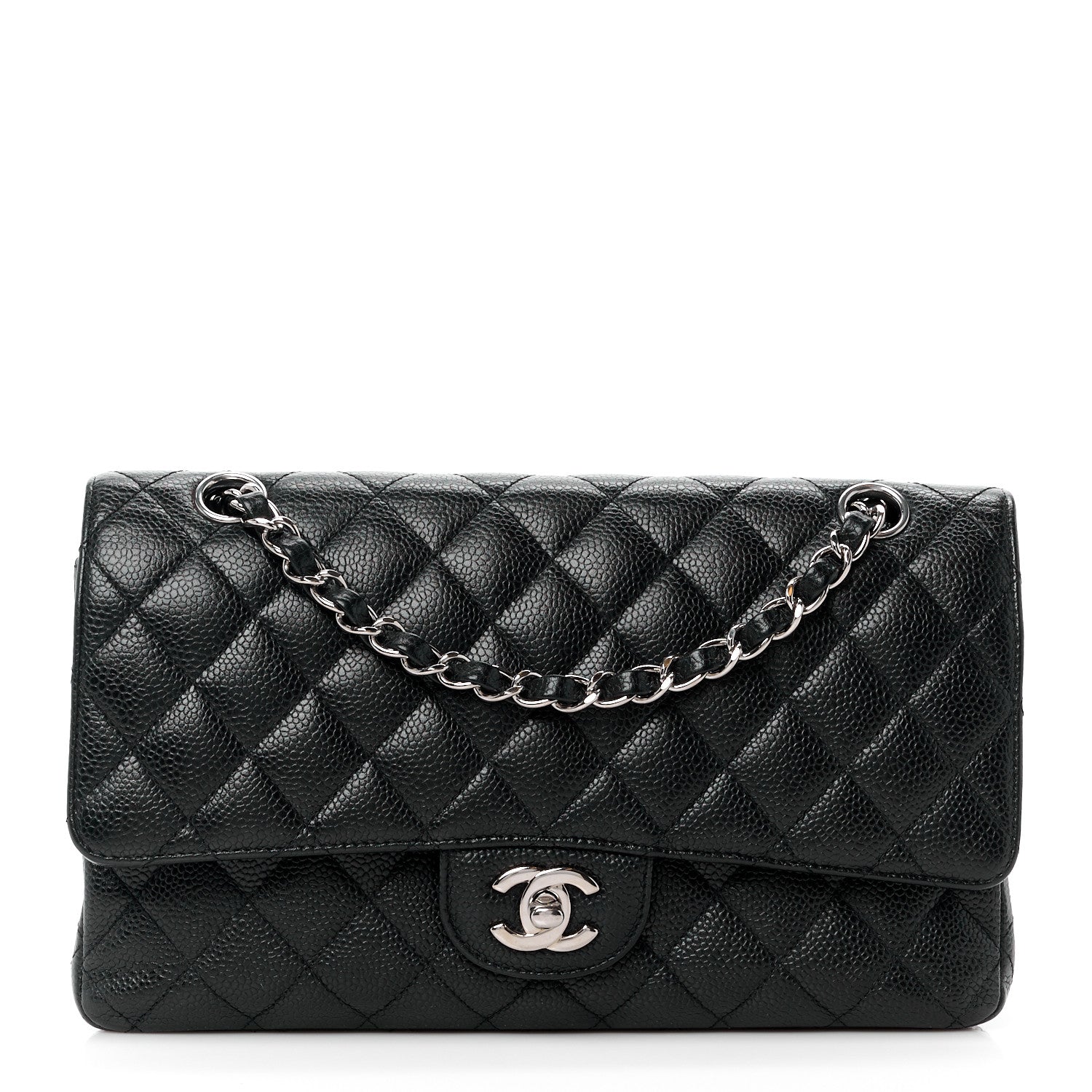 Chanel Caviar Quilted Medium Double Flap Black 1 of 15