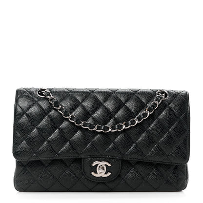 Chanel Caviar Quilted Medium Double Flap Black 1 of 15