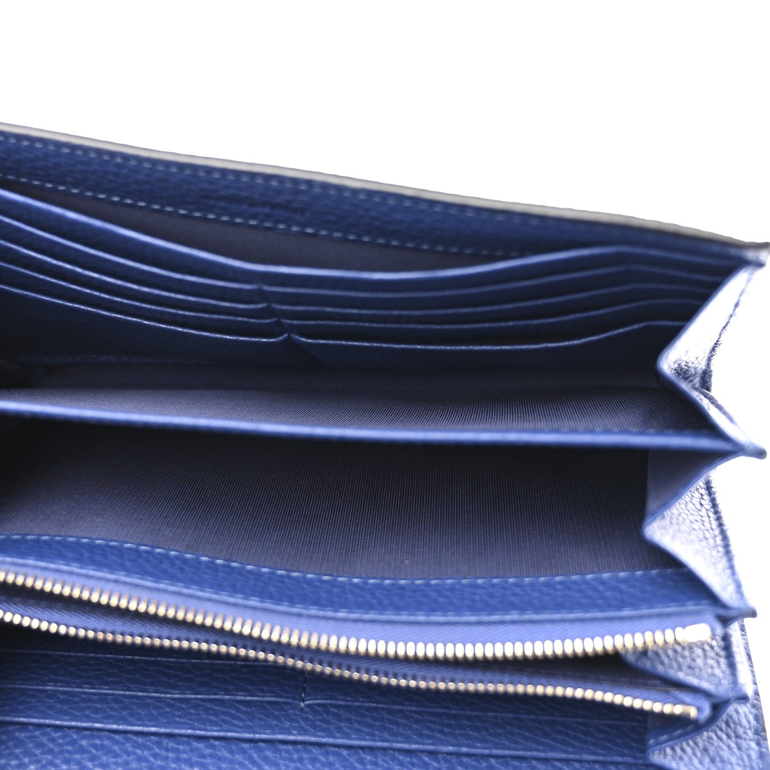 Valentino Garavani Pebbled Calfskin Rockstud Envelope Wallet On Chain Bag Blu Delft 6 of 13