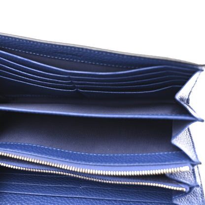 Valentino Garavani Pebbled Calfskin Rockstud Envelope Wallet On Chain Bag Blu Delft 6 of 13