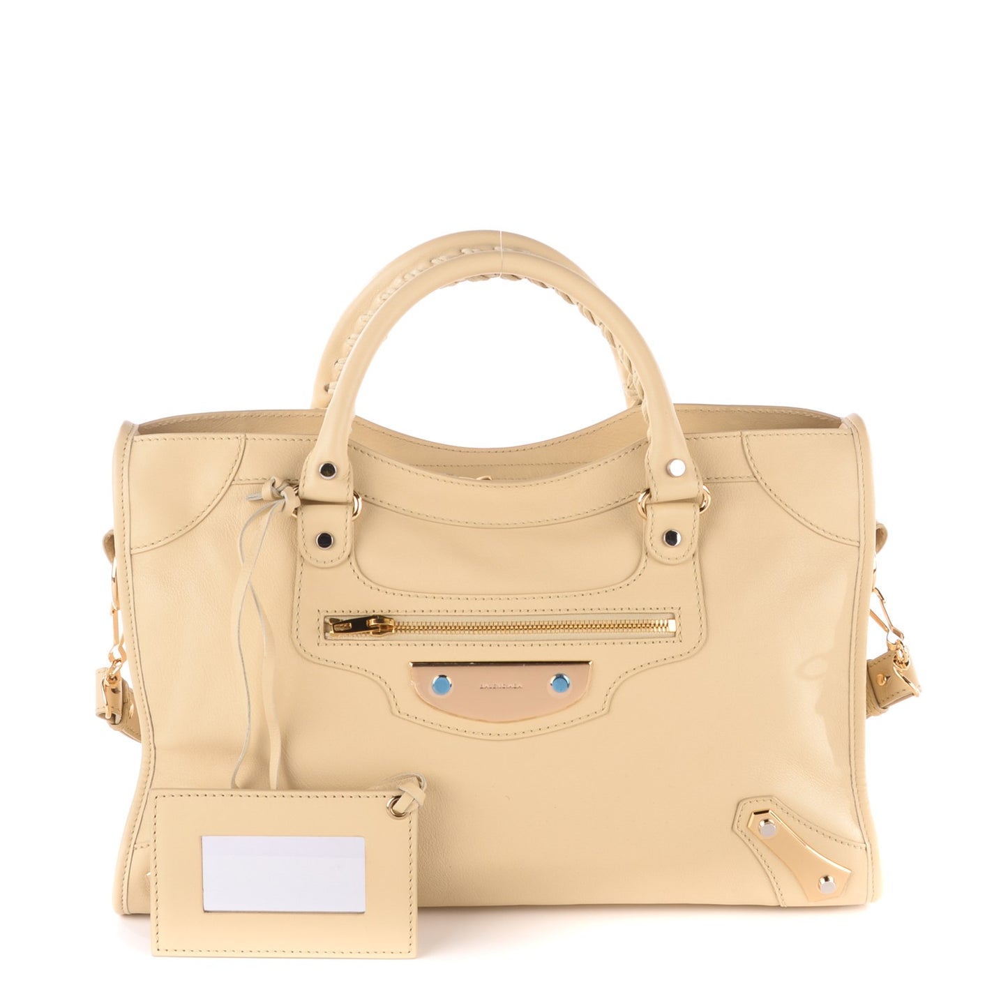 Veau Amp Plate Gold Hardware City Beige Argile