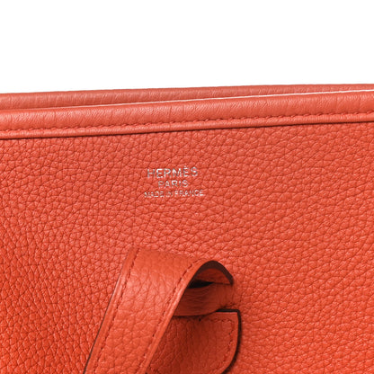 Hermes Taurillon Clemence EVELYNE III PM Feu 6 of 10