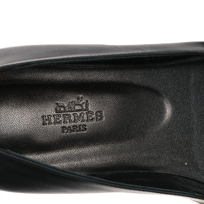 Hermes Calfskin Kelly Ballet Flats 37 Black 8 of 9
