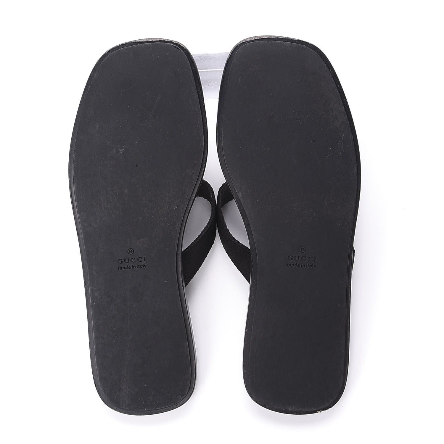 Gucci Patent Calfskin Cardinal Thong Sandals 39 Black 5 of 9