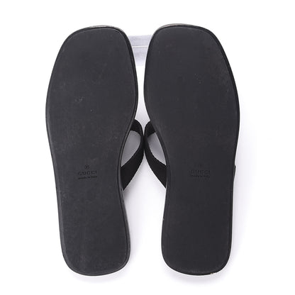 Gucci Patent Calfskin Cardinal Thong Sandals 39 Black 5 of 9