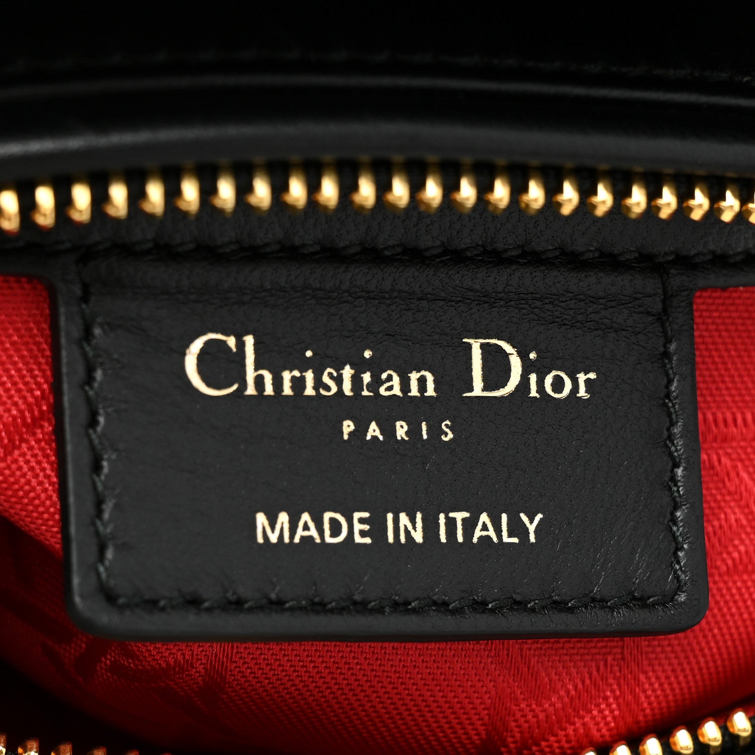 Christian Dior Lambskin Cannage Medium Lady Dior Black 6 of 10