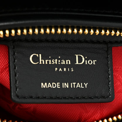 Christian Dior Lambskin Cannage Medium Lady Dior Black 6 of 10