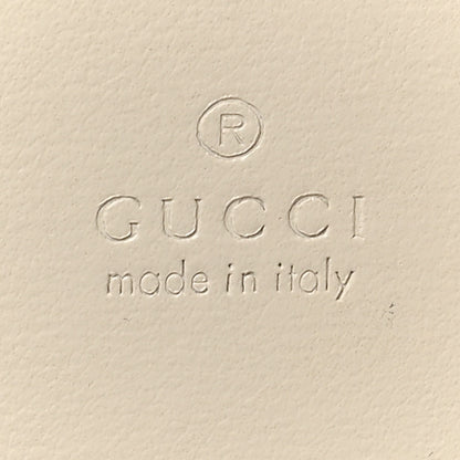 Gucci Boarded Plutone Calfskin Horsebit 1955 Wallet On Chain Mystic White 6 of 9