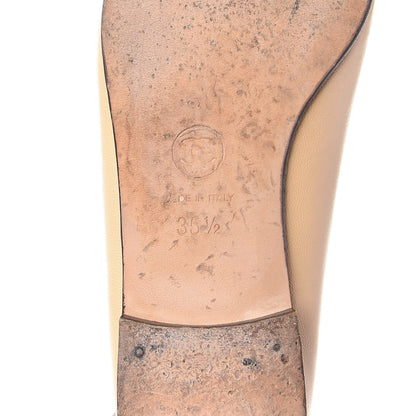 Chanel Lambskin Cap Toe Ballerina Flats 35.5 Beige Black 8 of 14