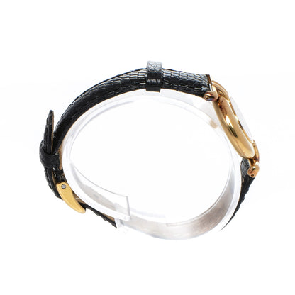 Cartier Sterling Silver Vermeil Lizard 23mm Must De Cartier Quartz Watch Black 5 of 11