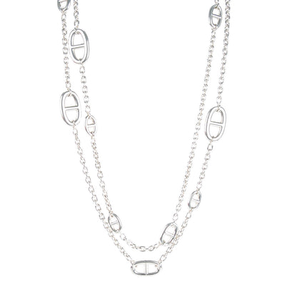 Hermes Sterling Silver Farandole Necklace 120 1 of 6