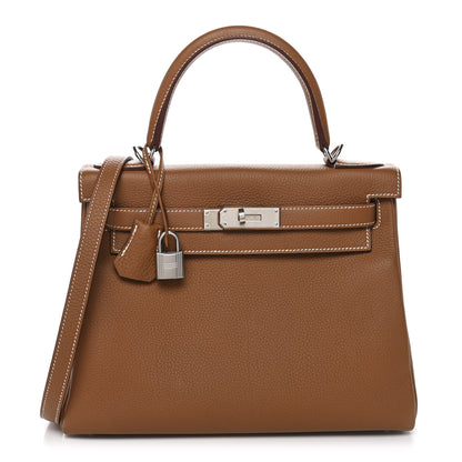 Hermes Togo Kelly Retourne 28 Gold 1 of 11