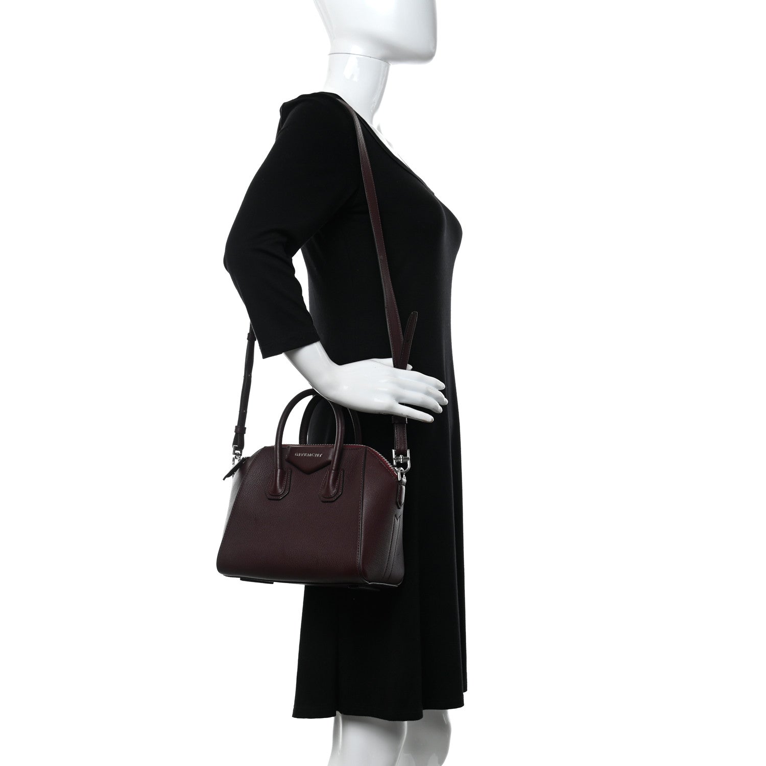 Givenchy Sugar Goatskin Mini Antigona Aubergine 2 of 12