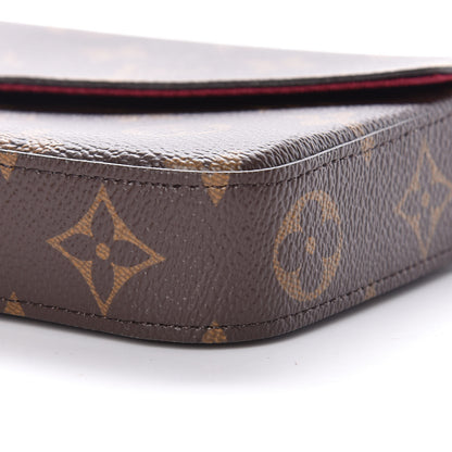 Louis Vuitton Monogram Pochette Felicie Chain Wallet Fuchsia 13 of 15