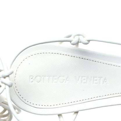 Bottega Veneta Nappa Dot Ankle Tie Sandals 35 White 7 of 8