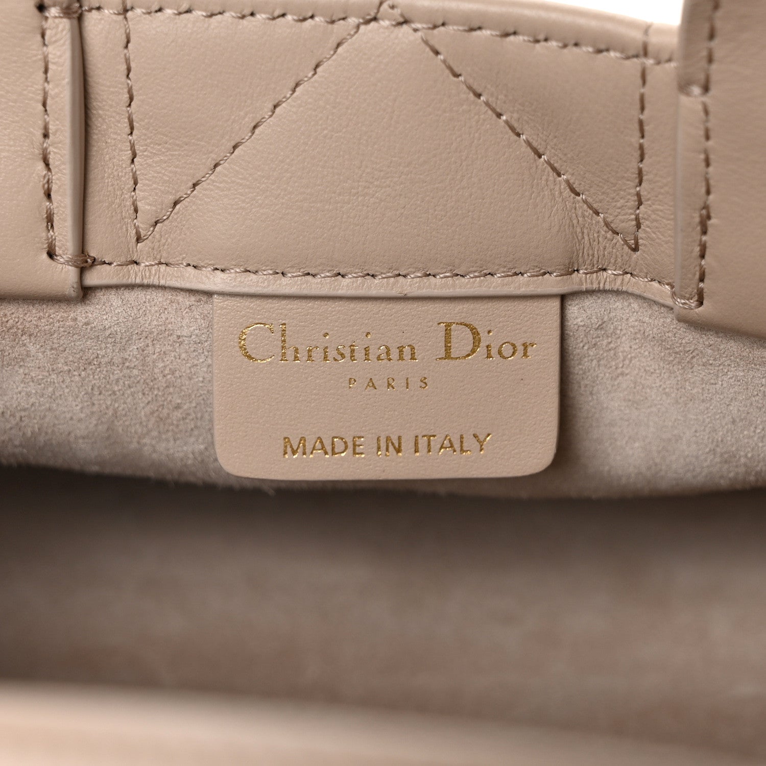 Christian Dior Calfskin Macrocannage Mini Book Tote Trench Beige 6 of 10