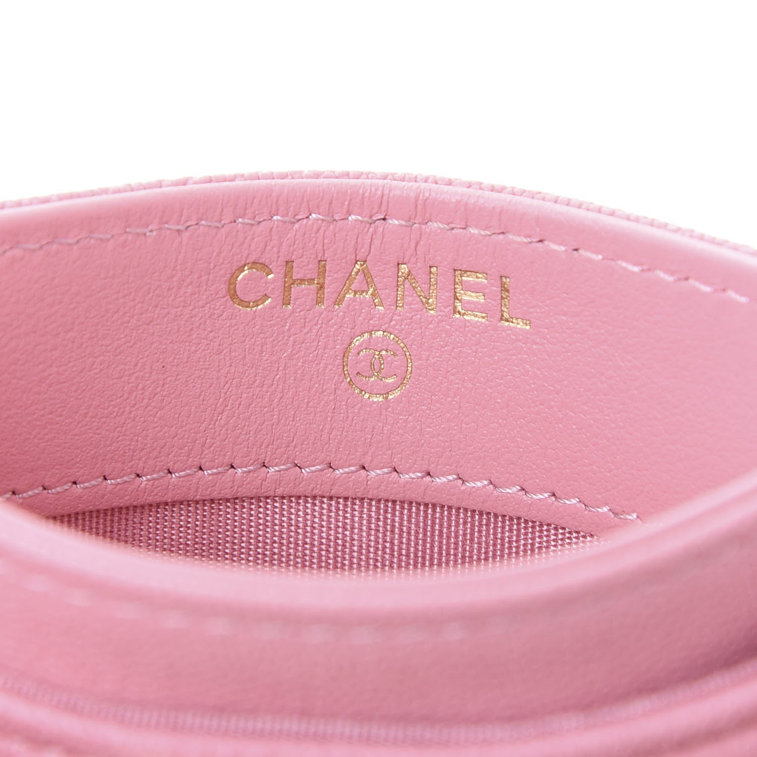 Chanel Caviar Quilted Boy Card Holder Light Pink 8 of 12