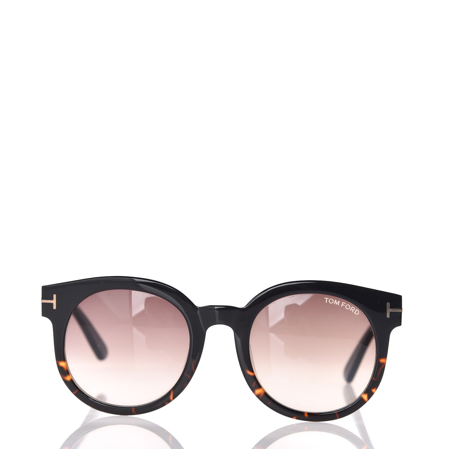Janina Round Sunglasses TF435 Tortoise Black