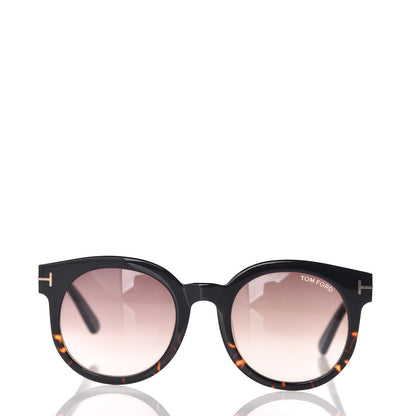 Tom Ford Janina Round Sunglasses TF435 Tortoise Black 2 of 7