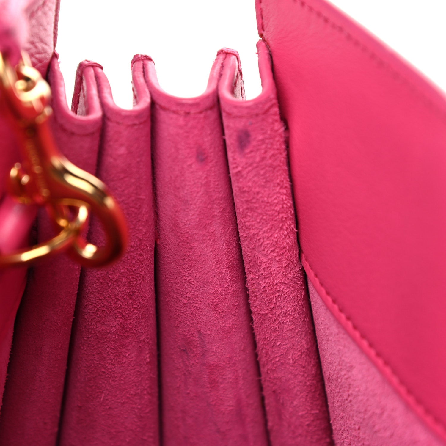 Saint Laurent Calfskin Nano Sac De Jour Lipstick Fuchsia 13 of 19