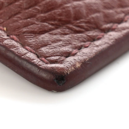 Celine Grained Calfskin Zipped Card Holder Grenat 12 of 15