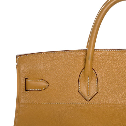 Hermes Fjord HAC Birkin 45 Natural Sable 7 of 18