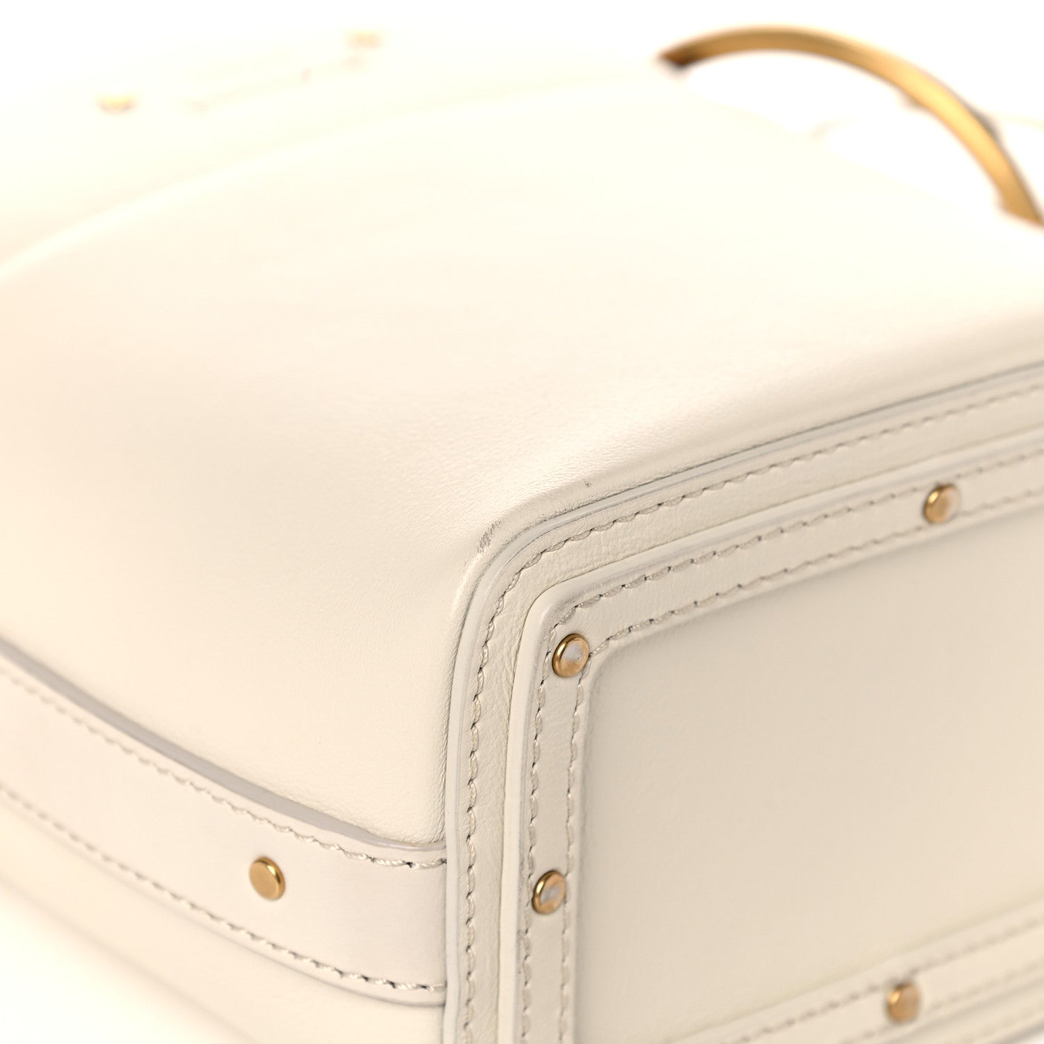 Chloe Smooth Calfskin Mini Roy Bucket Bag Natural White 9 of 12
