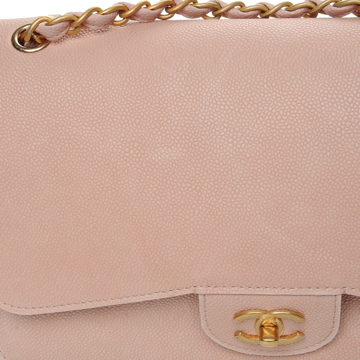 Chanel Grained Calfskin Jumbo Classic Pure Double Flap Nude 9 of 10