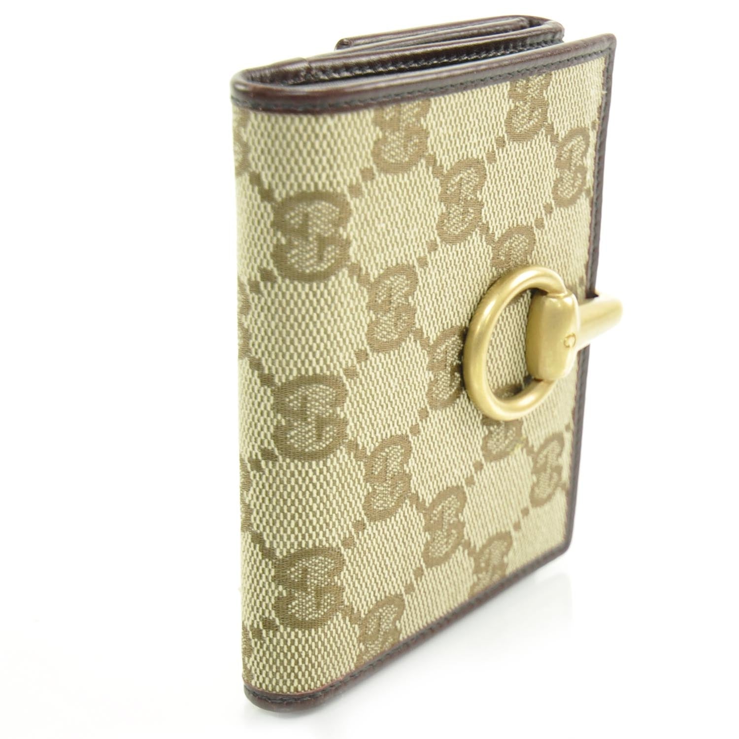 Gucci Monogram Horsebit Flap French Wallet 3 of 11