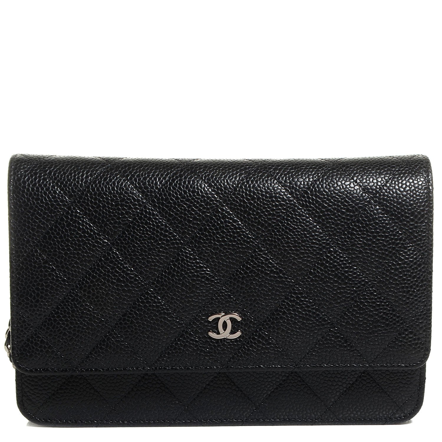 Chanel Caviar Quilted Wallet On Chain WOC Black 1 of 9