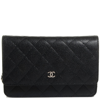 Chanel Caviar Quilted Wallet On Chain WOC Black 1 of 9