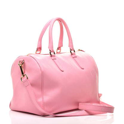 Versace Saffiano Calfskin Palazzo Duffle Bag Light Pink 3 of 12