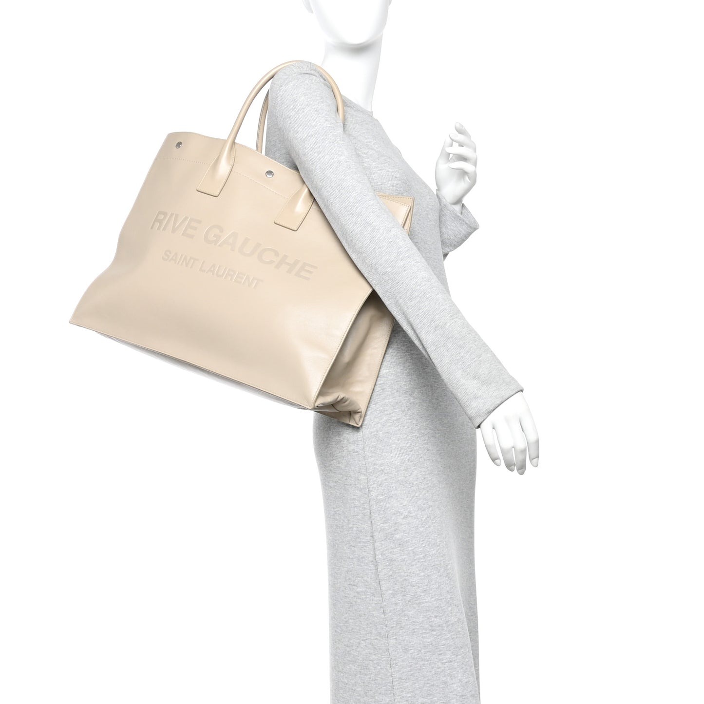 Vitello Large Rive Gauche Tote Sea Salt